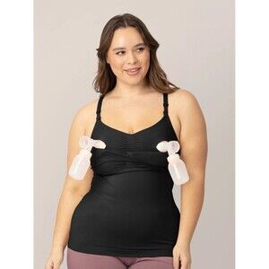 Kindred Bravely Black Sublime Hands-Free Pumping & Nursing Tank Small